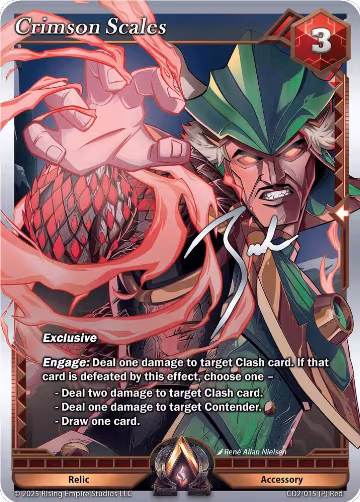 Crimson Scales (CD2-015), Champion Deck: Zach Bunn — Alpha Clash card price