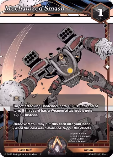 Mechanized Smash (AC6-005), Echoes of Eternity — Alpha Clash card price