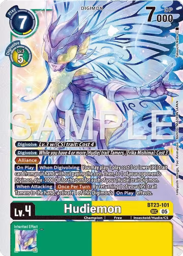 Hudiemon (BT23-101 SEC), Hackers' Slumber — Digimon card price