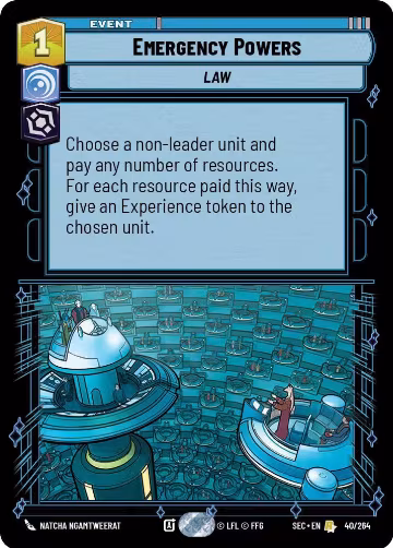 Emergency Powers (40/264), Secrets of Power — Star Wars card price