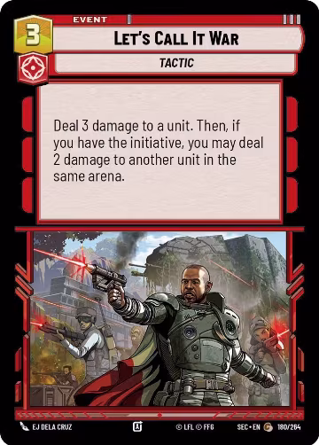 Let's Call It War (180/264), Secrets of Power — Star Wars card price