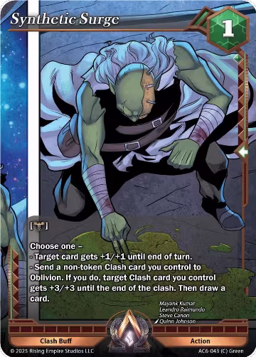 Synthetic Surge (AC6-043), Echoes of Eternity — Alpha Clash card price