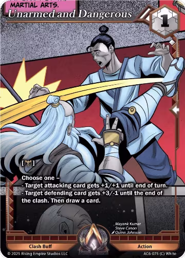 Unarmed and Dangerous (AC6-075), Echoes of Eternity — Alpha Clash card price