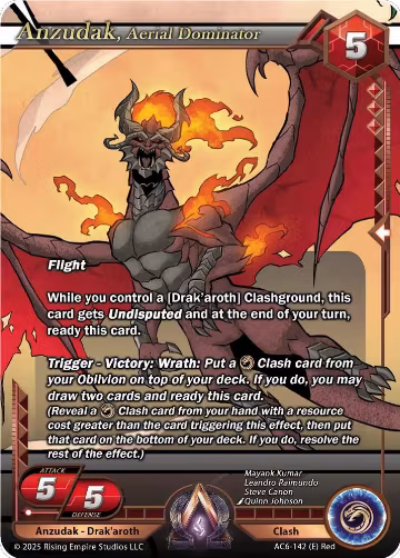 Anzudak, Aerial Dominator (AC6-142), Echoes of Eternity — Alpha Clash card price