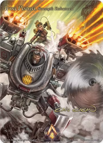 Iron Piston, Strength Enhanced (Iconic Art) (AC6-018), Echoes of Eternity — Alpha Clash card price