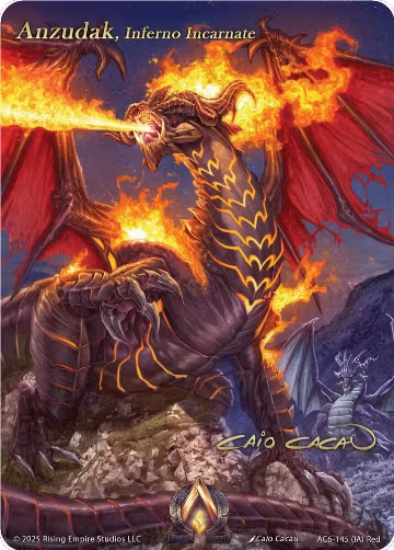 Anzudak, Inferno Incarnate (Iconic Art) (AC6-145), Echoes of Eternity — Alpha Clash card price