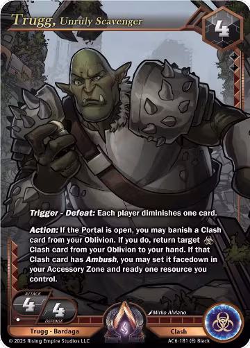 Trugg, Unruly Scavenger (AC6-181), Echoes of Eternity — Alpha Clash card price