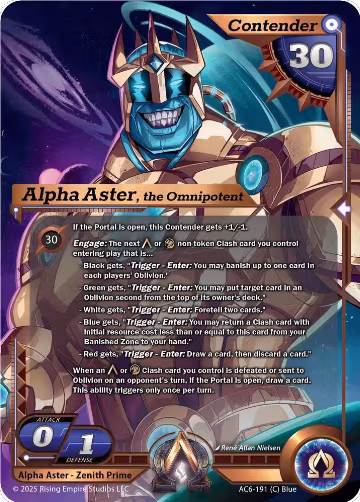 Alpha Aster, the Omnipotent (AC6-191), Echoes of Eternity — Alpha Clash card price