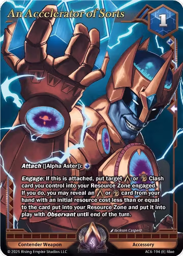 An Accelerator of Sorts (AC6-194), Echoes of Eternity — Alpha Clash card price