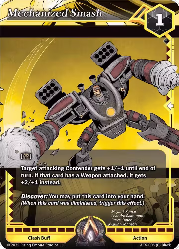 Mechanized Smash (Gold) (AC6-005), Echoes of Eternity — Alpha Clash card price