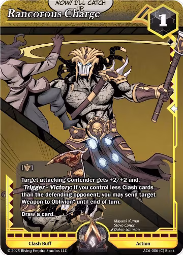 Rancorous Charge (Gold) (AC6-006), Echoes of Eternity — Alpha Clash card price