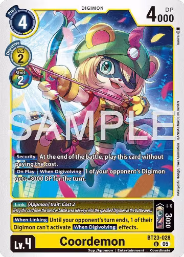 Coordemon (BT23-028 U), Hackers' Slumber — Digimon card price