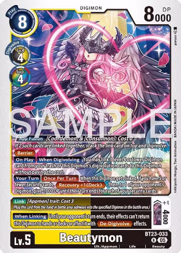 Beautymon (BT23-033 R), Hackers' Slumber — Digimon card price