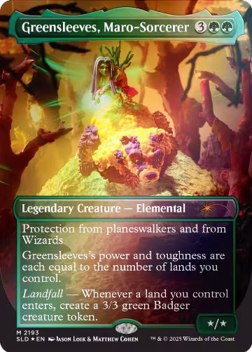 Greensleeves, Maro-Sorcerer (Rainbow Foil) (2193), Secret Lair Drop Series — Magic card price
