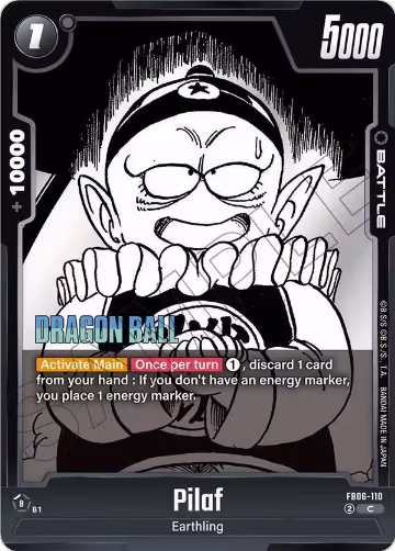 Pilaf (FB06-110), Manga Booster 02 — DB Fusion card price