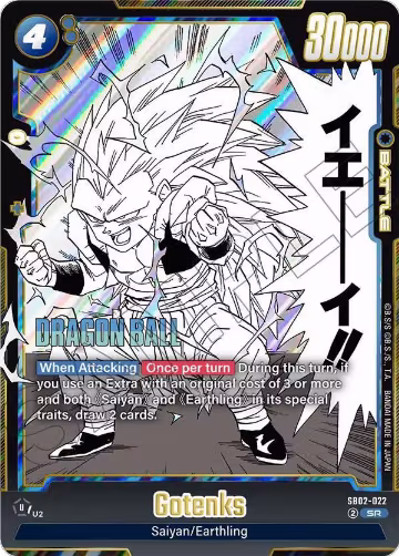 Gotenks - SB02-022 (SB02-022), Manga Booster 02 — DB Fusion card price