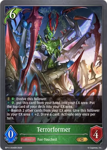 Terrorformer (BP11-004EN), Bullet of Fate — Shadowverse card price