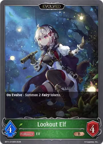 Lookout Elf (Evolved) (BP11-013EN), Bullet of Fate — Shadowverse card price
