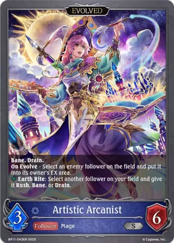 Artistic Arcanist (Evolved) (BP11-043EN), Bullet of Fate — Shadowverse card price