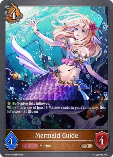 Mermaid Guide (BP11-063EN), Bullet of Fate — Shadowverse card price
