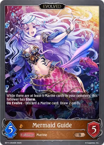 Mermaid Guide (Evolved) (BP11-064EN), Bullet of Fate — Shadowverse card price