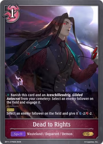 Dead to Rights (BP11-075EN), Bullet of Fate — Shadowverse card price