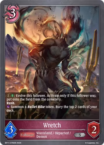 Wretch (BP11-076EN), Bullet of Fate — Shadowverse card price