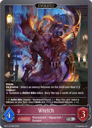 Wretch (Evolved) (BP11-077EN), Bullet of Fate — Shadowverse card price