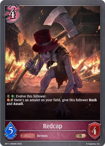Redcap (BP11-080EN), Bullet of Fate — Shadowverse card price