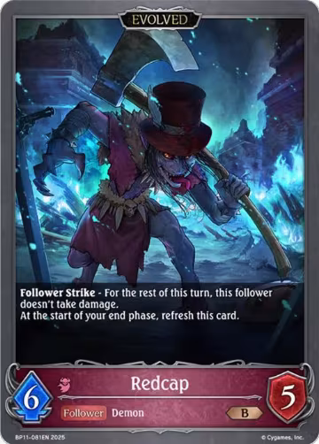 Redcap (Evolved) (BP11-081EN), Bullet of Fate — Shadowverse card price