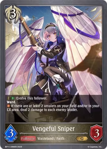 Vengeful Sniper (BP11-089EN), Bullet of Fate — Shadowverse card price