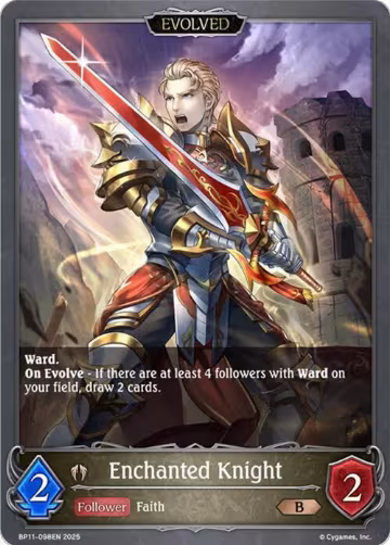 Enchanted Knight (Evolved) (BP11-098EN), Bullet of Fate — Shadowverse card price