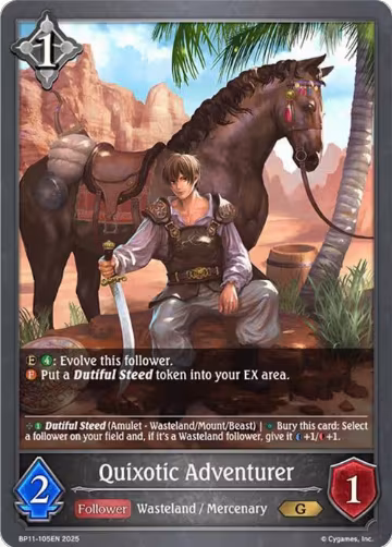 Quixotic Adventurer (BP11-105EN), Bullet of Fate — Shadowverse card price