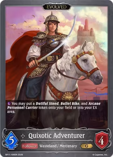 Quixotic Adventurer (Evolved) (BP11-106EN), Bullet of Fate — Shadowverse card price