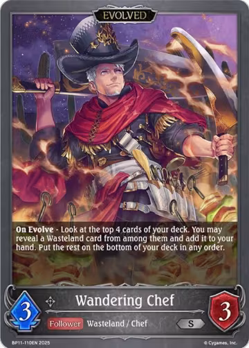 Wandering Chef (Evolved) (BP11-110EN), Bullet of Fate — Shadowverse card price