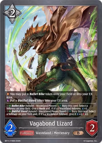 Vagabond Lizard (BP11-115EN), Bullet of Fate — Shadowverse card price