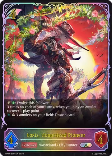 Loxis, Homestead Pioneer (SL) (BP11-SL01EN), Bullet of Fate — Shadowverse card price