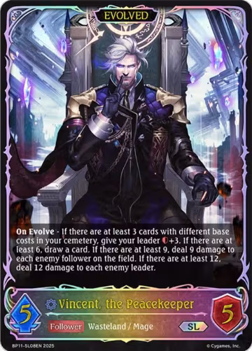 Vincent, the Peacekeeper (Evolved) (SL) (BP11-SL08EN), Bullet of Fate — Shadowverse card price