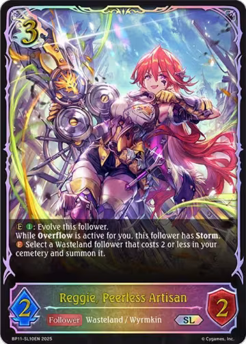 Reggie, Peerless Artisan (SL) (BP11-SL10EN), Bullet of Fate — Shadowverse card price