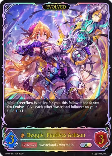 Reggie, Peerless Artisan (Evolved) (SL) (BP11-SL11EN), Bullet of Fate — Shadowverse card price