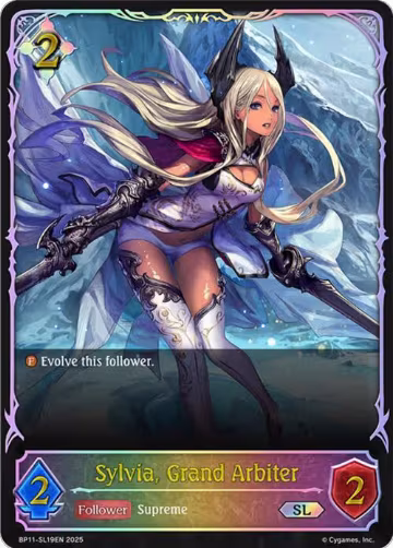 Sylvia, Grand Arbiter (SL) (BP11-SL19EN), Bullet of Fate — Shadowverse card price