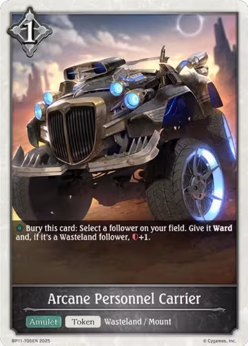 Arcane Personnel Carrier (BP11-T05EN), Bullet of Fate — Shadowverse card price