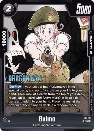 Bulma - FB07-115 (FB07-115), Manga Booster 02 — DB Fusion card price