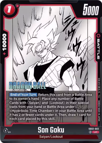 Son Goku - SB02-003 (SB02-003), Manga Booster 02 — DB Fusion card price