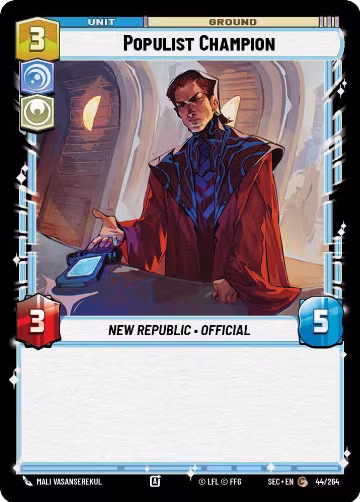Populist Champion (44/264), Secrets of Power — Star Wars card price