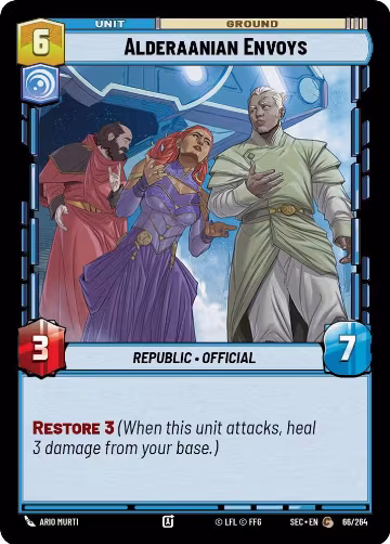 Alderaanian Envoys (66/264), Secrets of Power — Star Wars card price