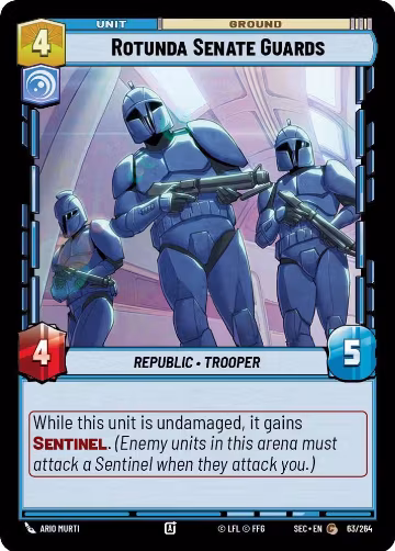Rotunda Senate Guards (63/264), Secrets of Power — Star Wars card price