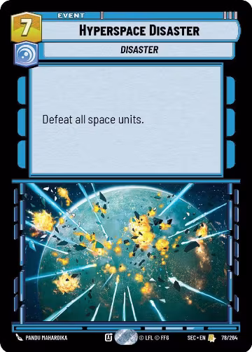 Hyperspace Disaster (78/264), Secrets of Power — Star Wars card price