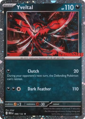 Yveltal (Game Stop) (088/132), Miscellaneous Cards & Products — Pokémon card price
