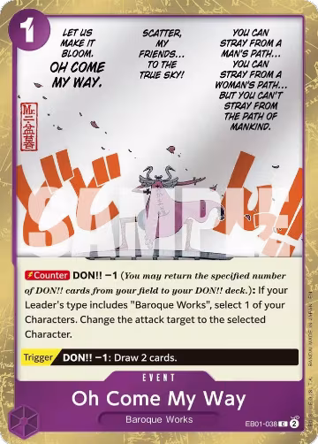 Oh Come My Way (Pirate Foil) (EB01-038), Premium Booster -The Best- Vol. 2 — One Piece card price